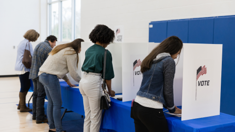 people voting