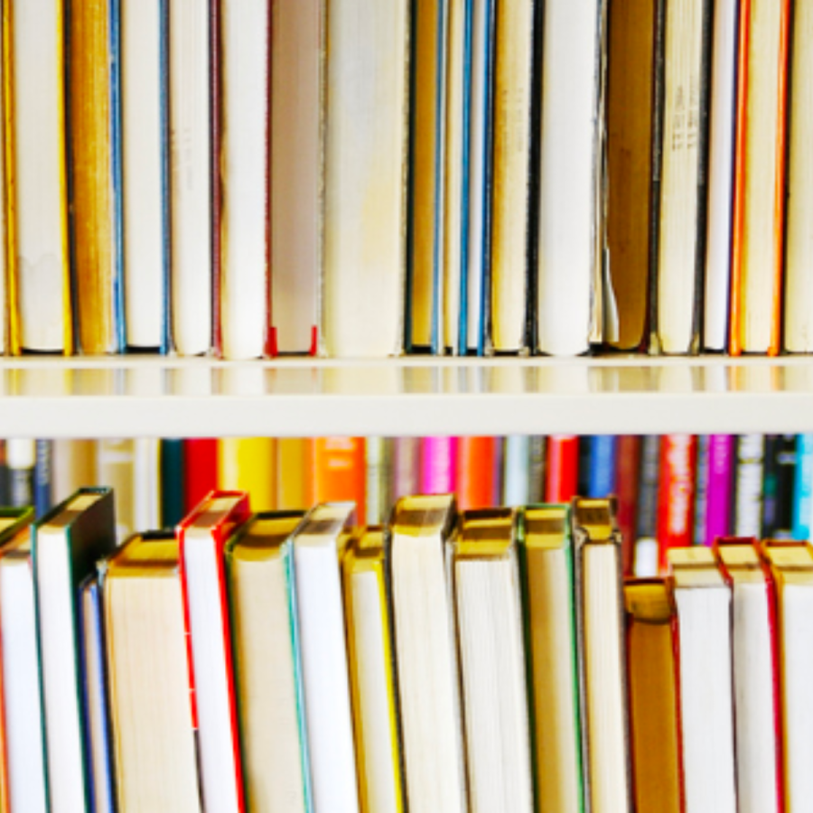 books on a shelf