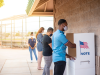 students voting